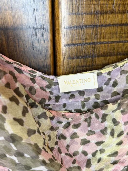 Valentino топ блузка шелковая винтаж