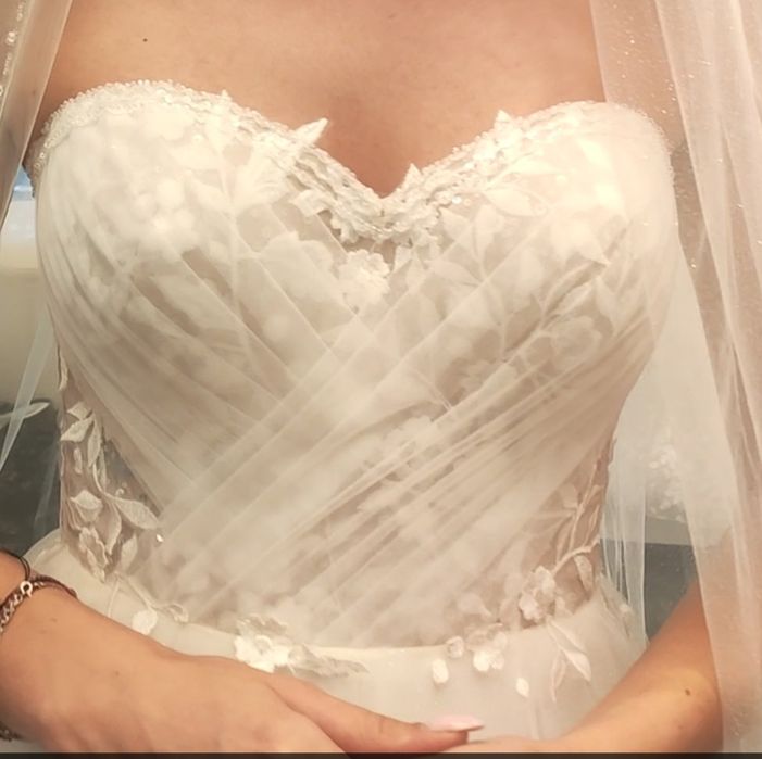 Suknia ślubna rozm M 173+9cm