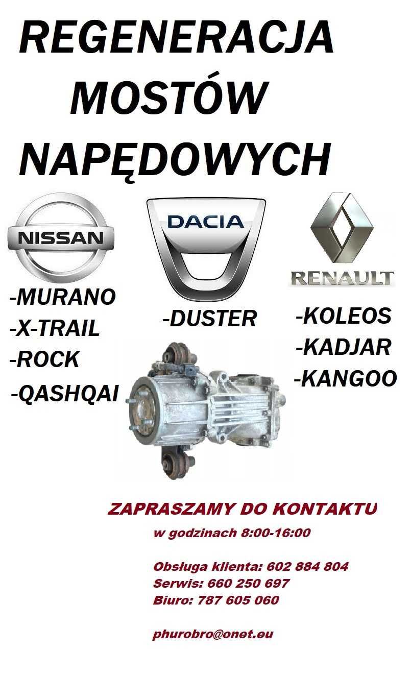 Regeneracja i sprzedaż mostów napędowych Renault Nissan Dacia