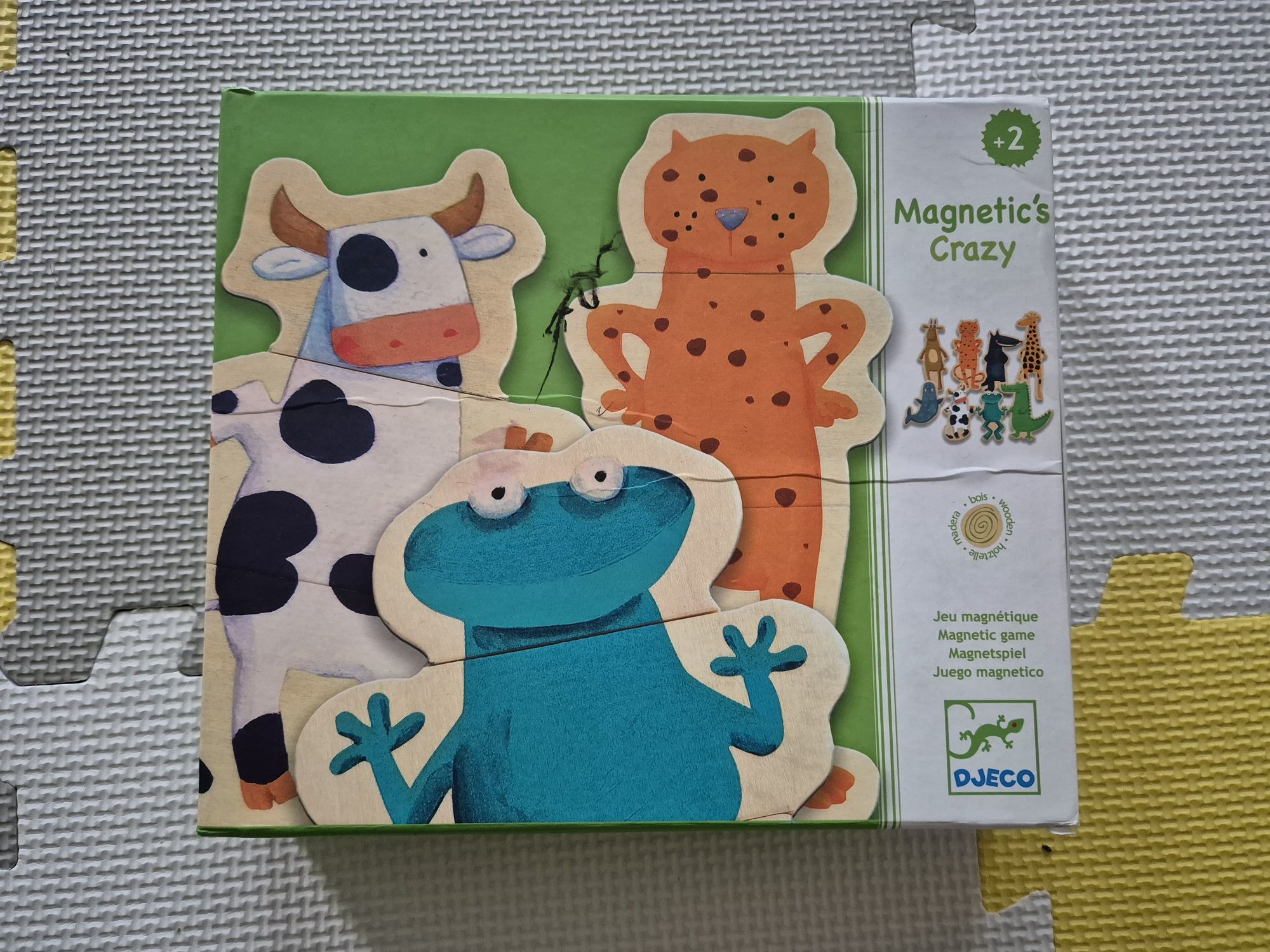 Djeco puzzle magnetyczne Zwierzęta 8 układanek 2+