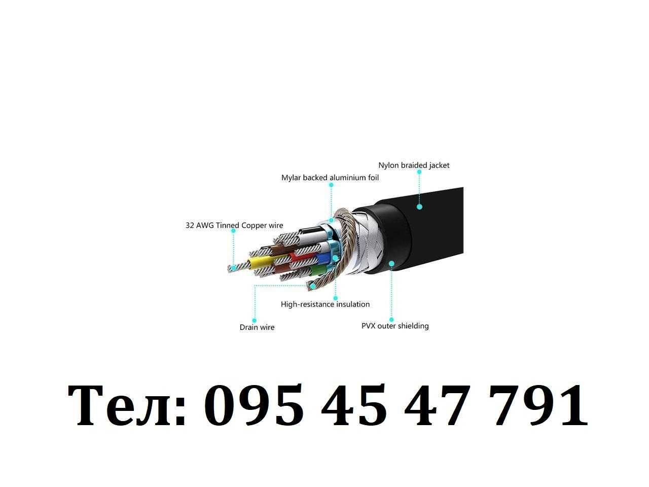 Кабель HDMI-HDMI 1,8 метра - HDMI 2.0b Cable (4K Ultra HD) /Новий/США/