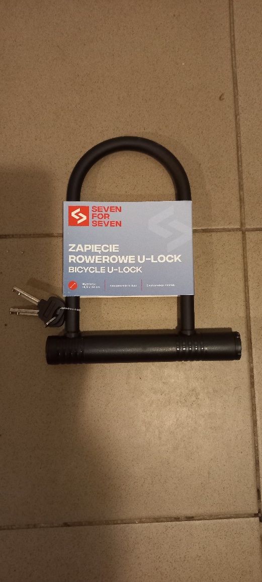 Zapięcie zabezpieczenie  rowerowe U lock