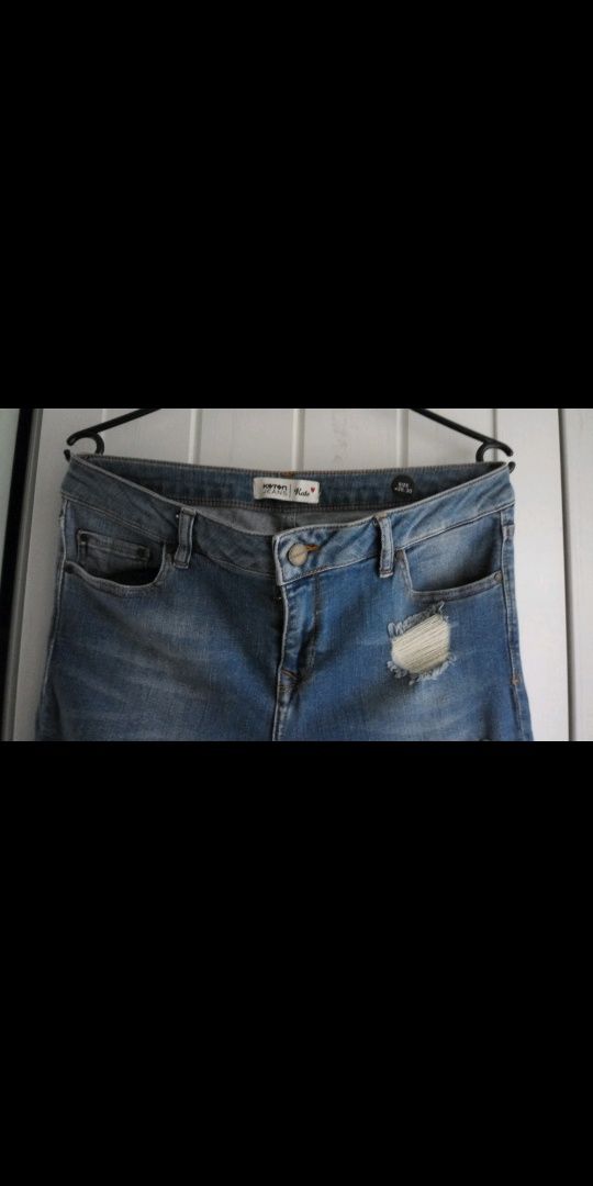 Koton Jeans dżinsy jeansy niebieskie przetarcia W30 L30