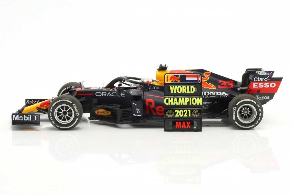 1:18 Minichamps Red Bull RB16B #33 Winner Abu Dhabi F1 2021 Verstappen