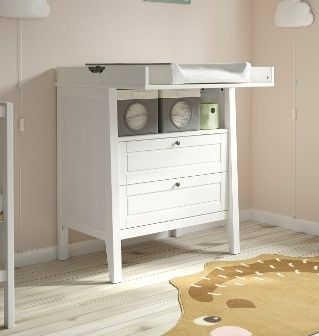 Дитячий Комод з пелинальним столиком та пелинатором IKEA SUNDVIK