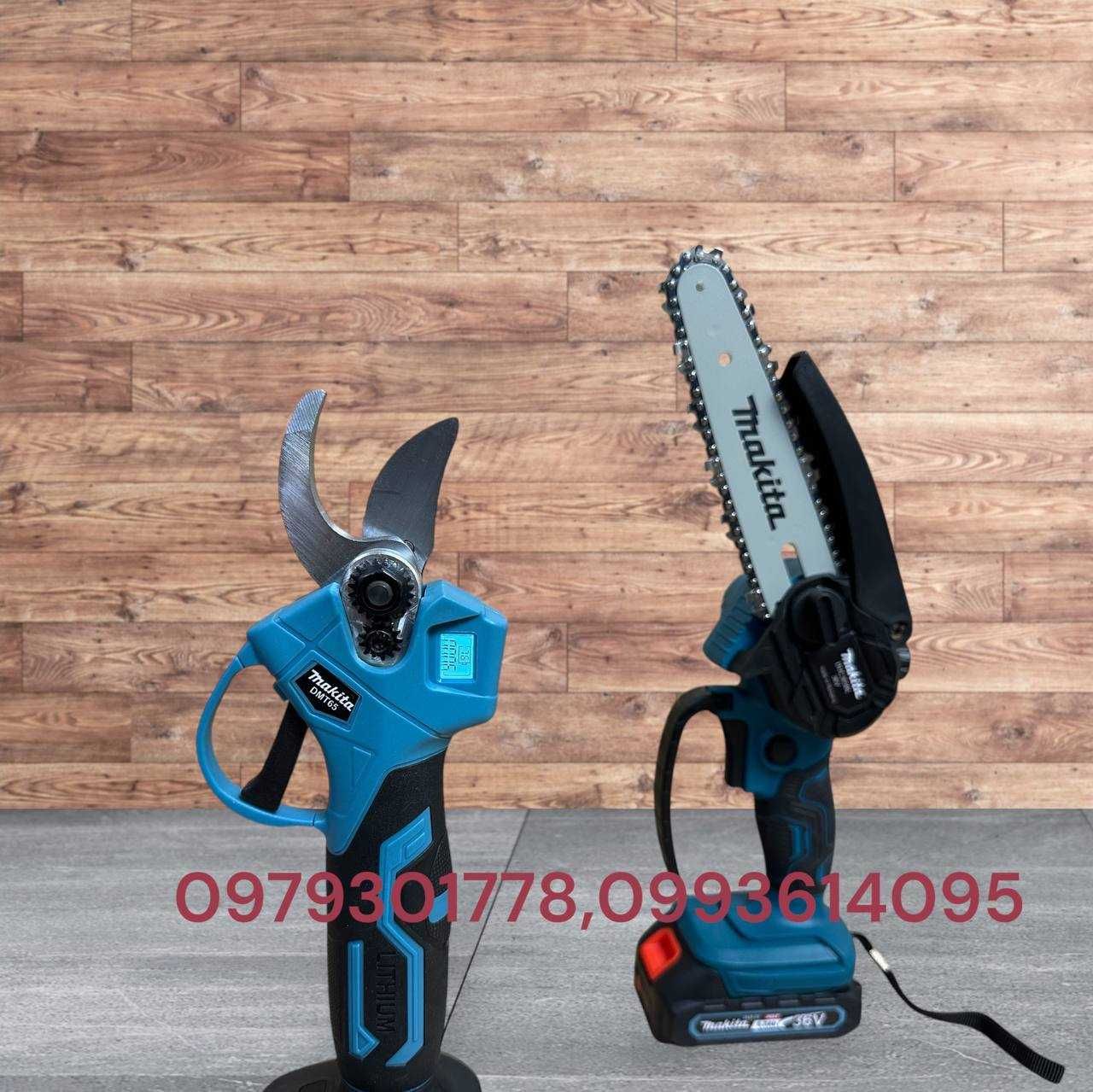 Makita 2/1 Садовий секатор з екратором DMT65 BL + міні пила DUC365 BL