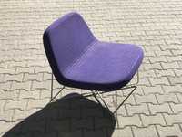 Fotel Modern Design Lounge Chair z metalowa podstawa vintage