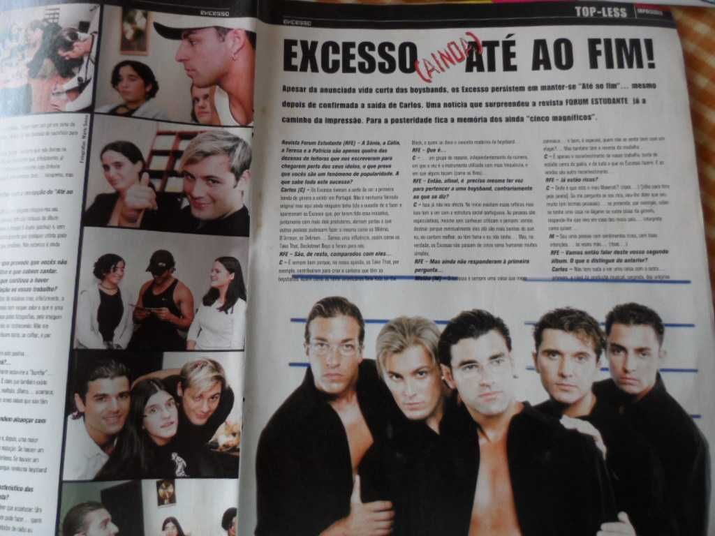 EXCESSO Boy's Band-Revista c/Poster, fotos e literatura sobre eles