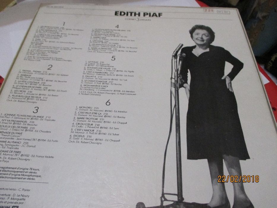 Vinil Edith Piaf - 1 LP e 1 triplo
