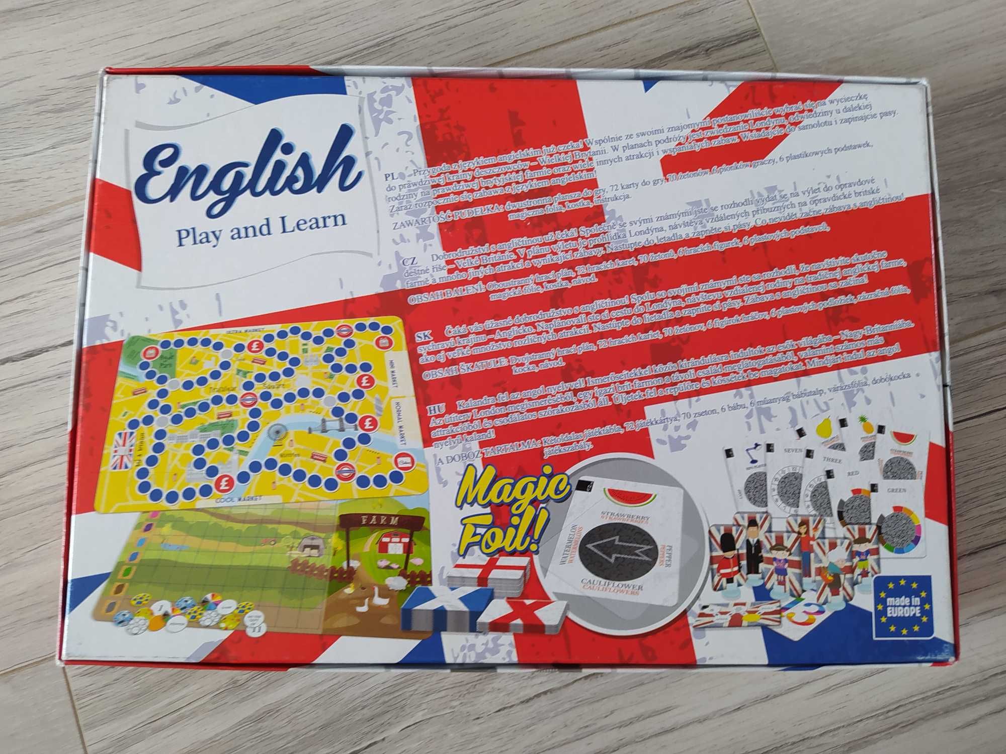 Gra planszowa edukacyjna "English - Play and Learn"