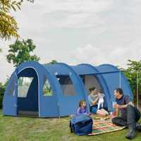 Tenda de Campismo Familiar para 5-6 Pessoas 475x315x215 cm Azul