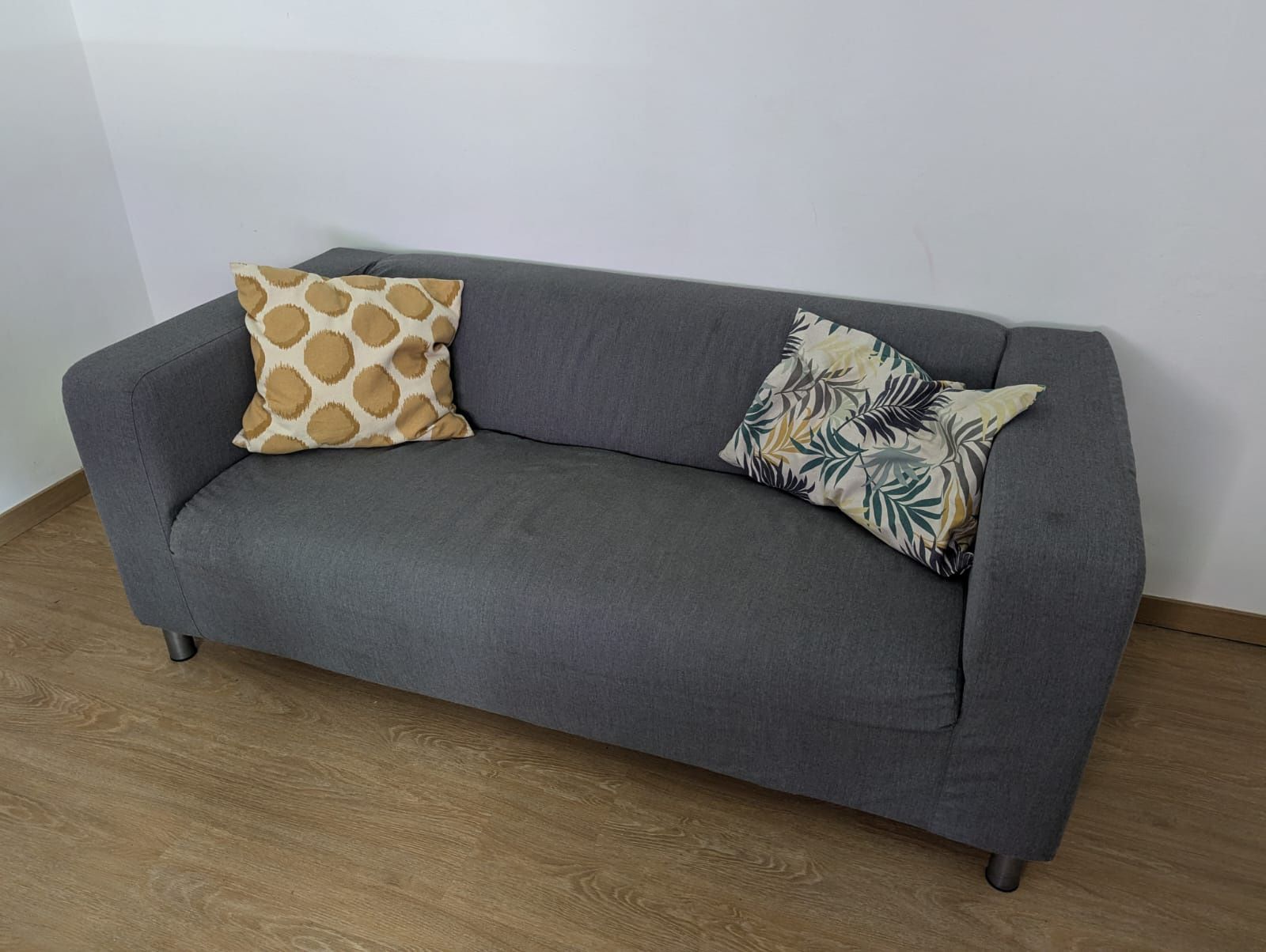 IKEA mMóvel KLIPPAN, Sofá 2 lugares, Vissle cinz
