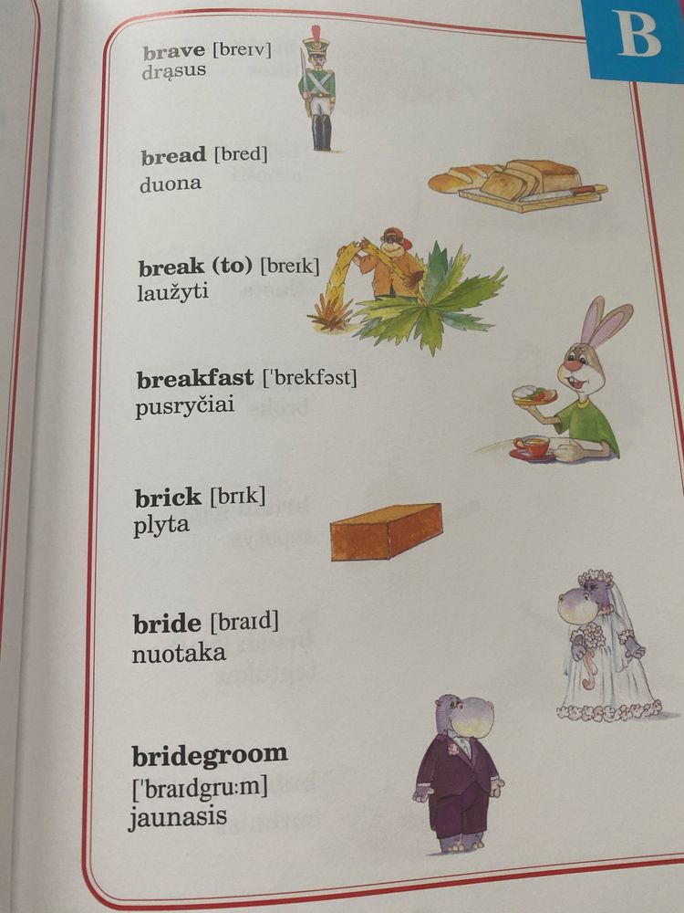 Słownik angielsko litewski dla dzieci