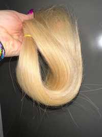 Волосы славянка премиум,прямые блонд 50 см 83 грм.