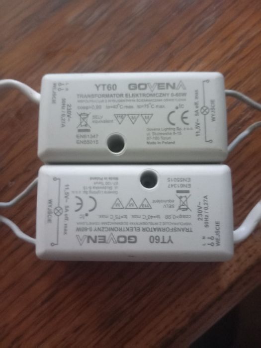 Transrormatory firmy govena 36szt. 100pln