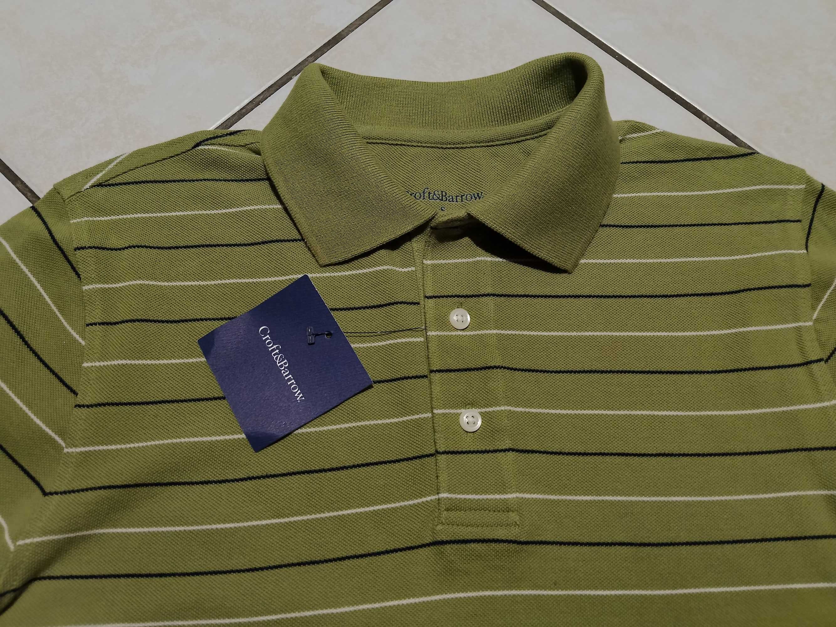 CROFT & BARROW USA - NOWA! z Metkami Koszulka Polo Męska rozmiar S