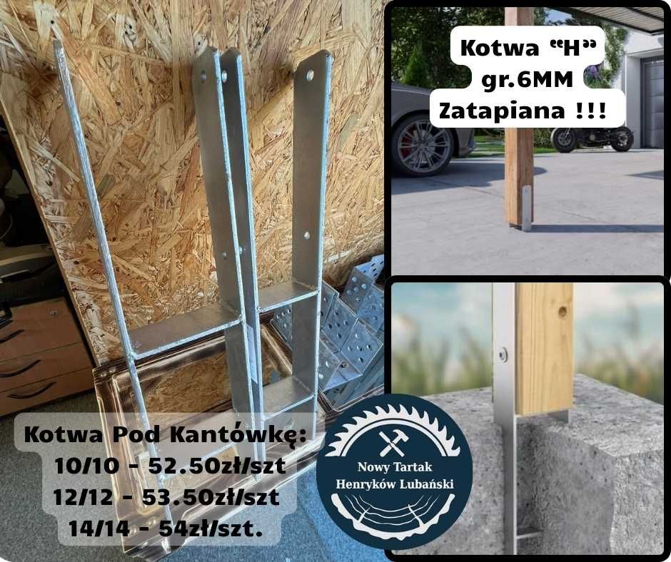 Kotwa U Podstawa słupa noga Łącznik Zatapiana Stopa Wkręty Łączniki