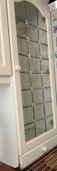 Meble kuchenne używane, białe, blaty, szafki wiszące