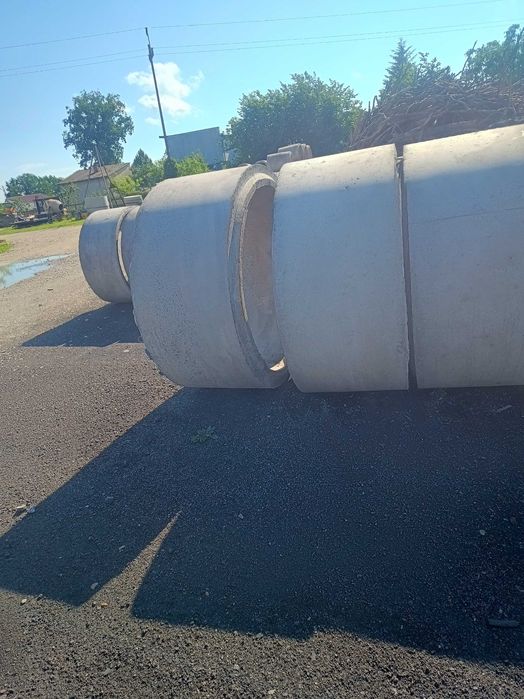 Kręgi i pokrywy betonowe 120x60. Kopanie czyszczenie studni