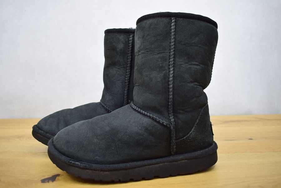 Śniegowce Ugg W Classic Short II, botki skóra naturalna, rozmiar 36