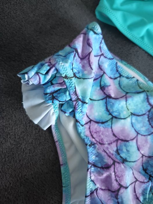 Strój Kąpielowy Dwuczęściowy Dziecięcy Syrenka Top Figi 150