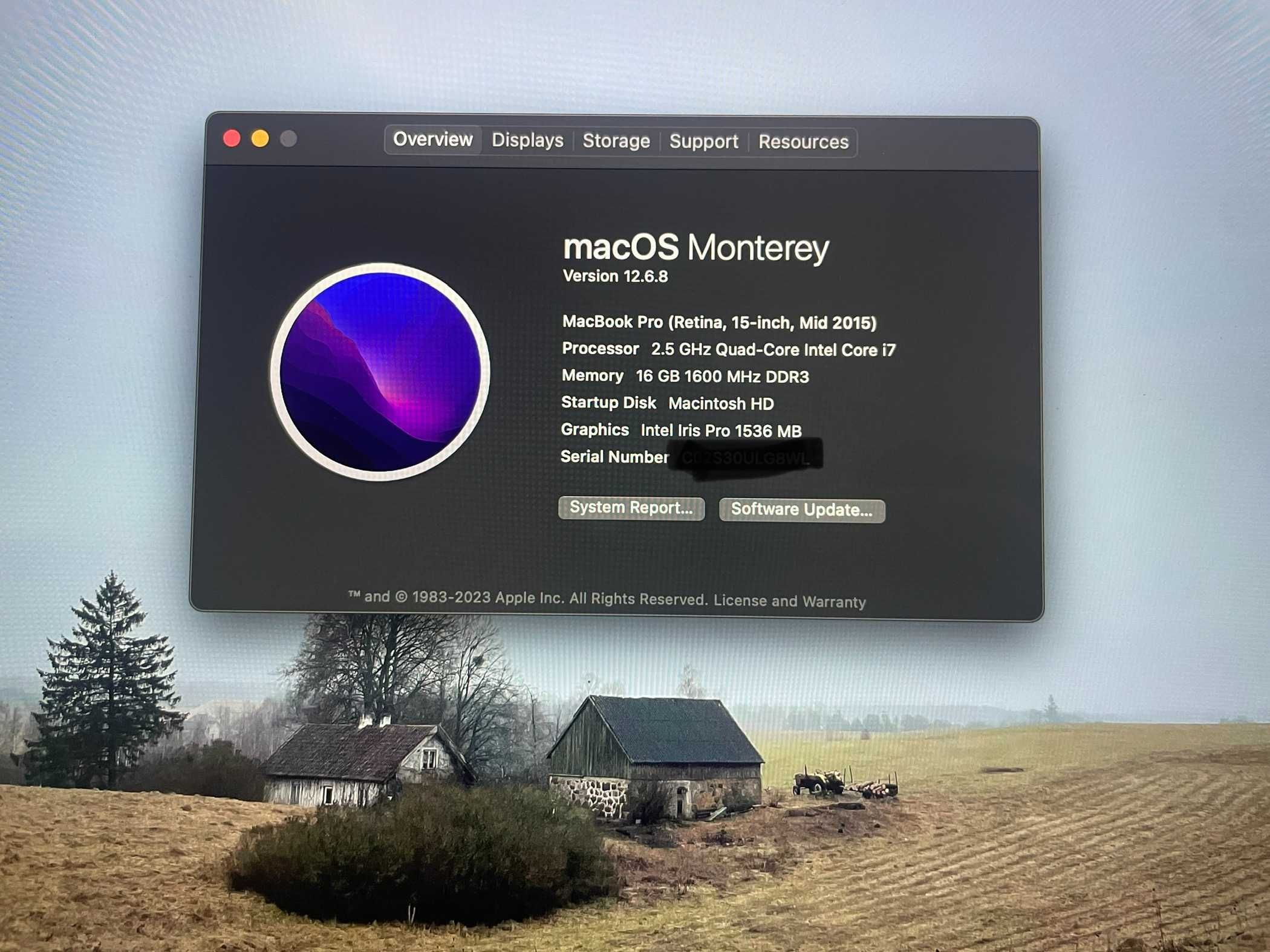Macbook Pro 15, Intel Core i7, Retina, 16GB, 256GB, A1398