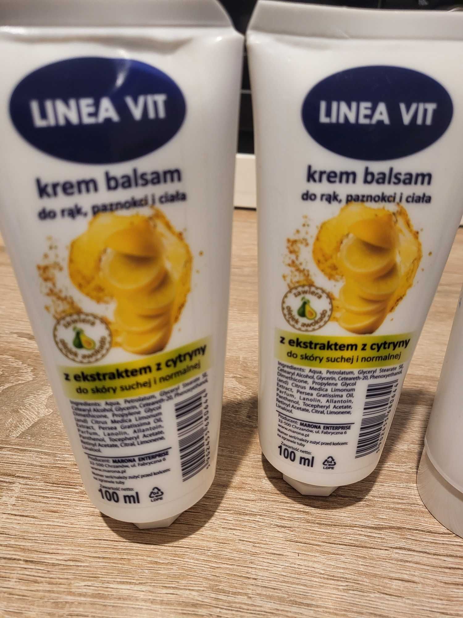 Kremy do rąk, paznokci i ciała Linea Vit - 3 szt.