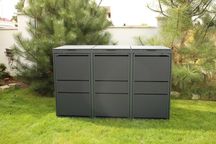 Zabudowy koszy Top Box Obudowy koszy Osłona kosza 3x240L Premium