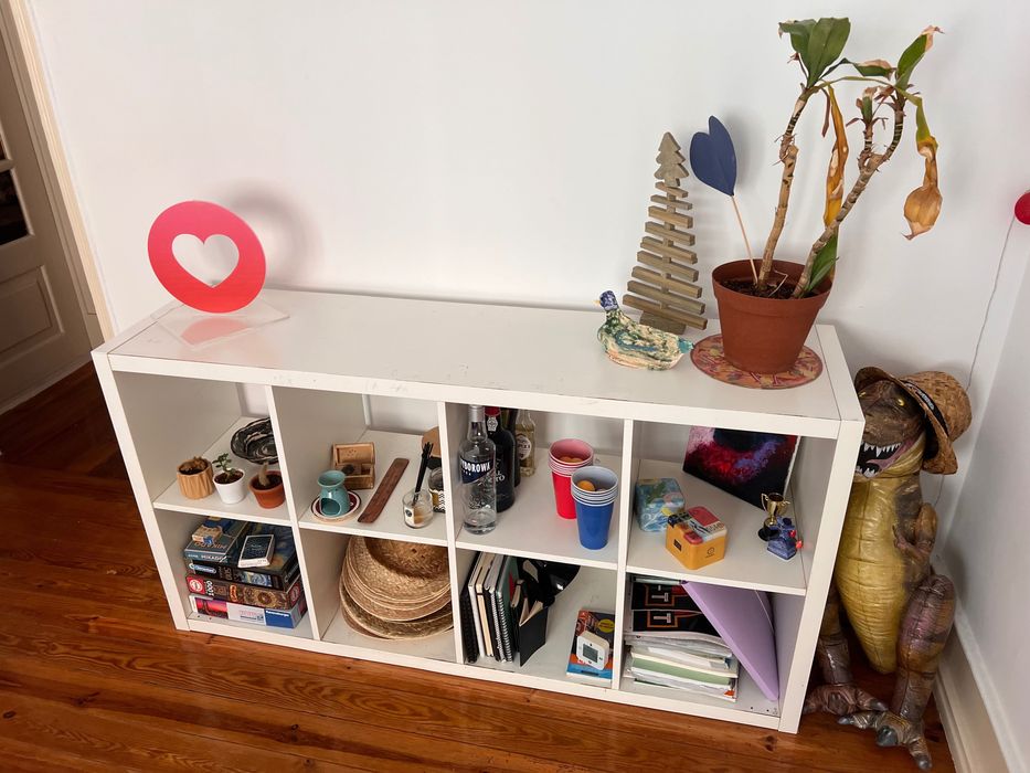 Armário Ikea para decoração de sala de estar