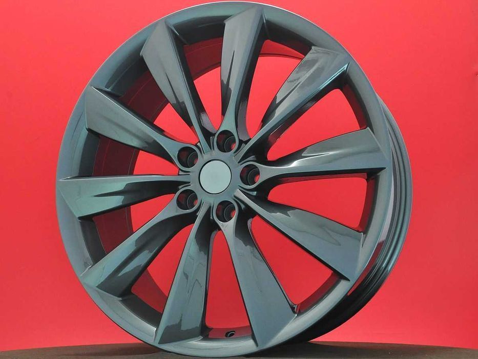 Grafitowe szare felgi R21 5x120 Tesla Model S 8,5J ET40