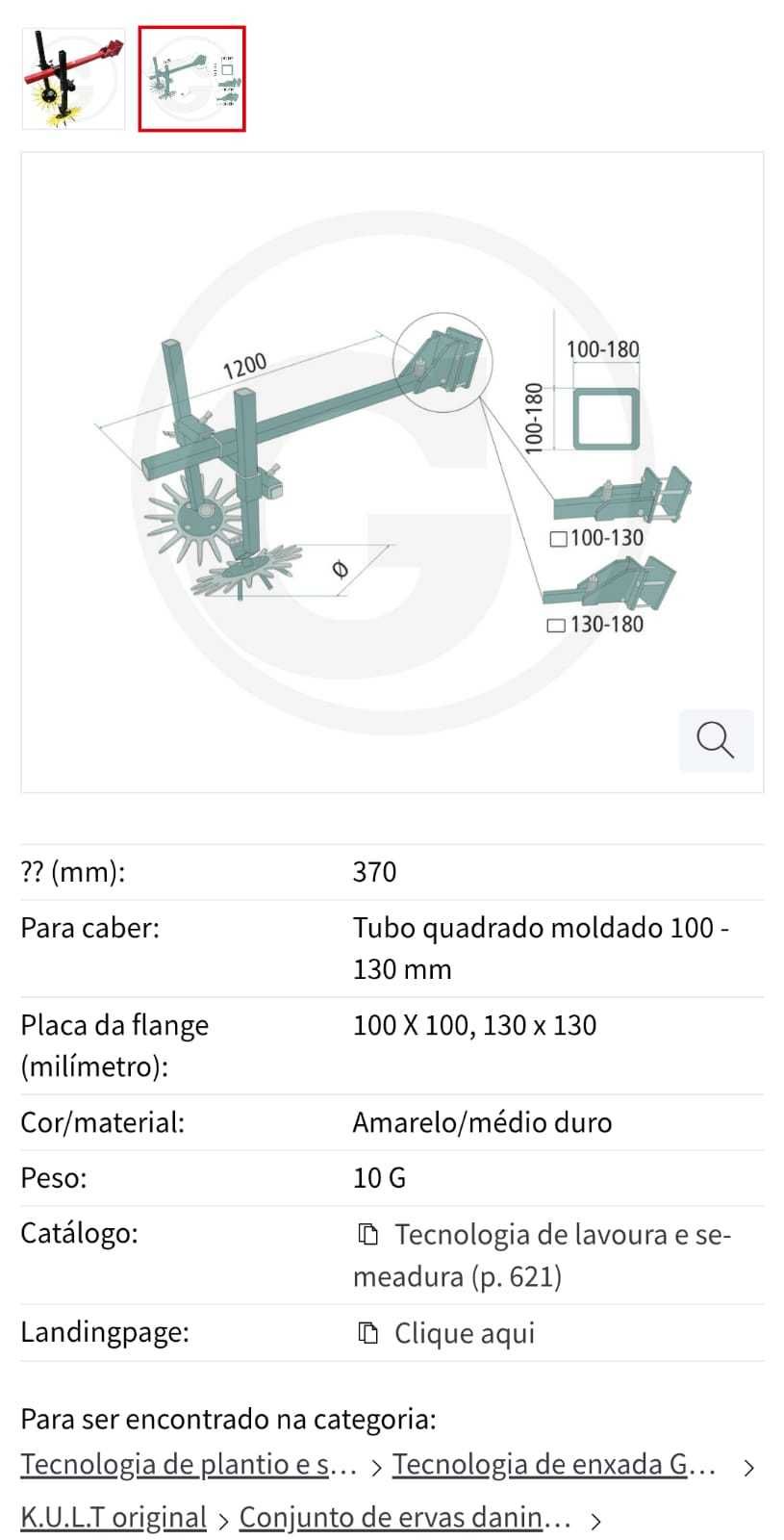 Sachador rotativo Fingerweeder -Remoção de Ervas nas Linhas -como novo