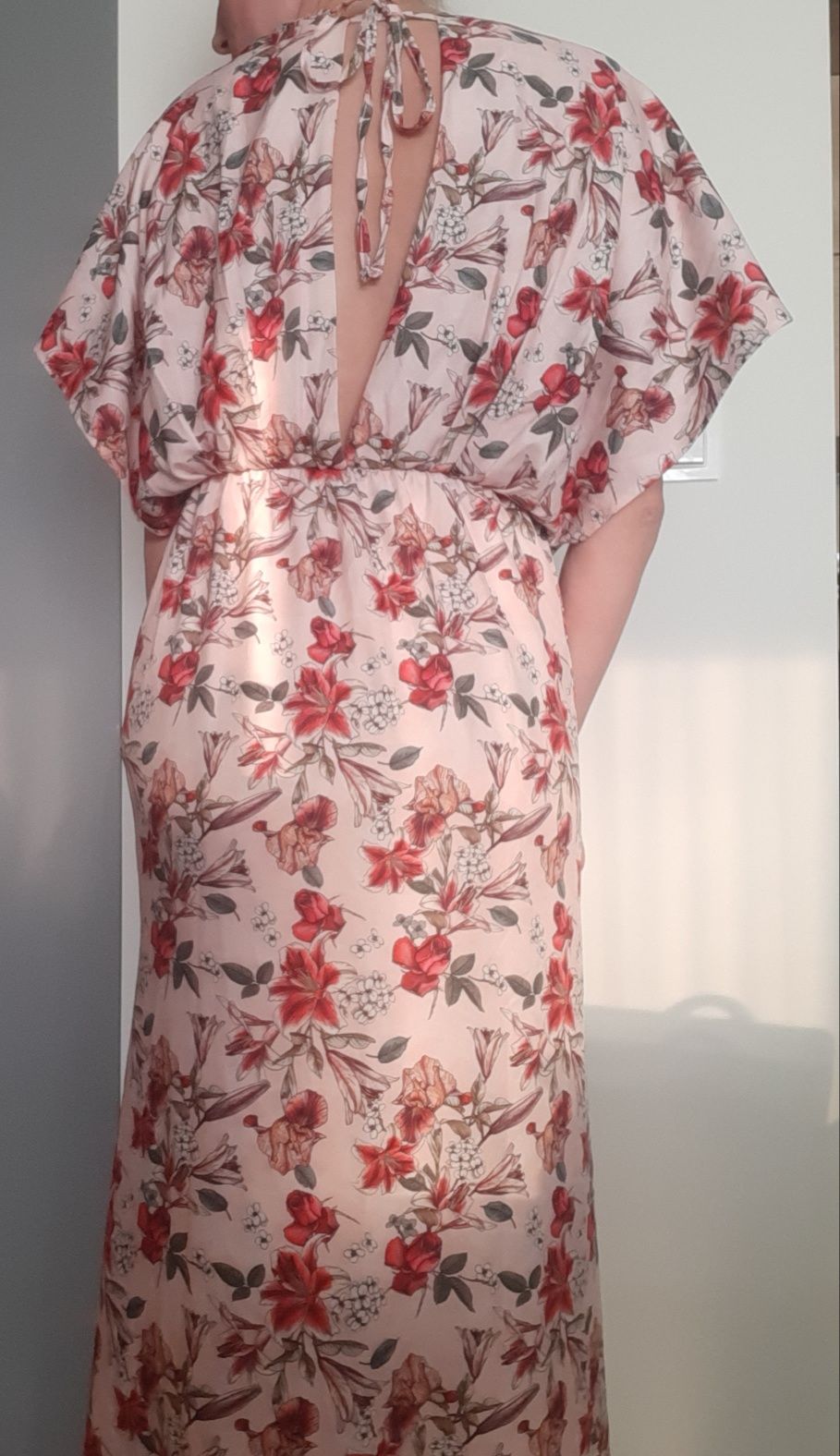 NAOKO polska marka sukienka maxi kimono