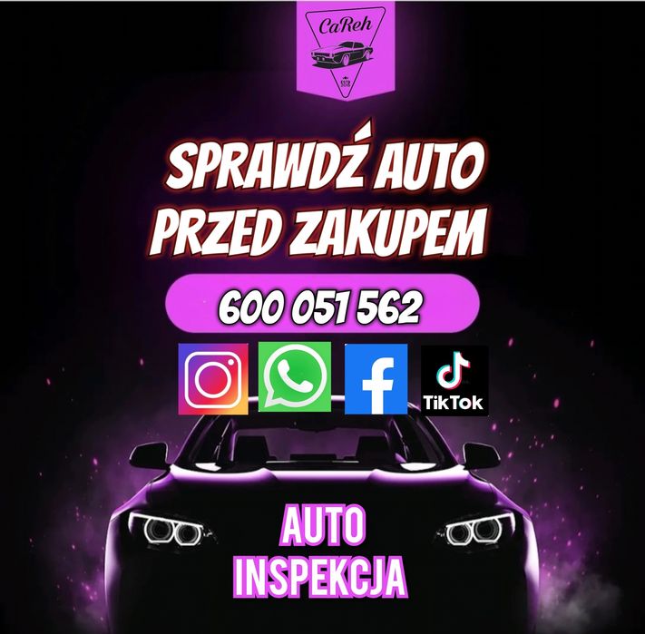 Sprawdzenie samochodu auta przed zakupem POMOC W ZAKUPIE AUTA