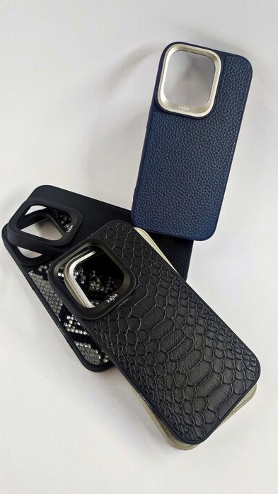 Шкіряний чохол Kajsa Snake Apple iPhone Magsafe / чехол айфон кожаный