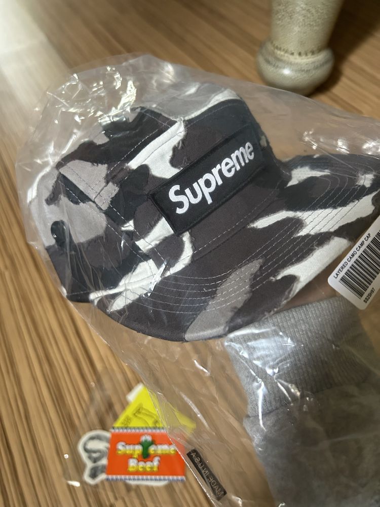 Supreme Layered camo camp cap