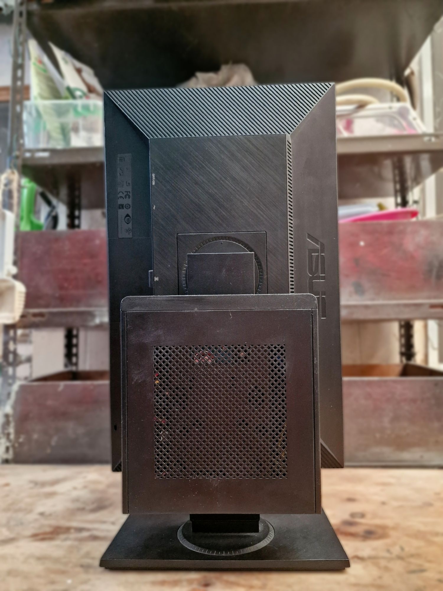 Mini PC Fanless + Monitor ASUS BE239QLB IPS 23" | Windows 11 Pro 24H2