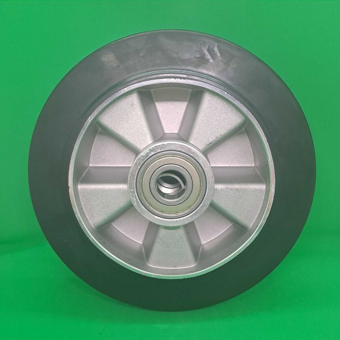 koło aluminiowo gumowe czarne fi 20