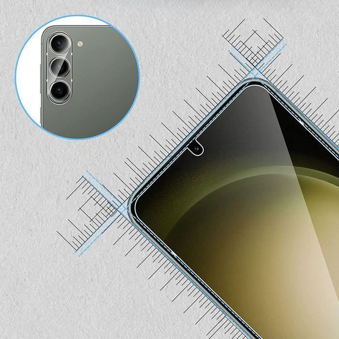 Szkło hartowane na ekran 9h + Szkło na obiektyw do Samsung Galaxy S23+