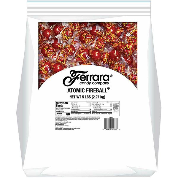 Карамель Ferrara Atomic Fireball Cinnamon Candy 10шт. острые, Мексика