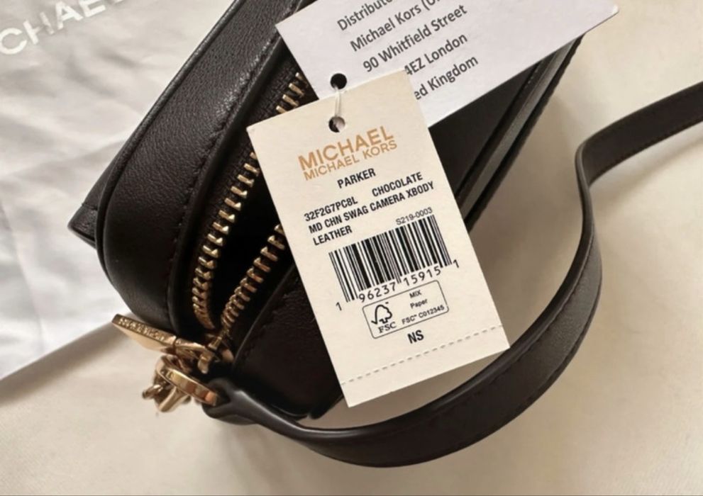 Michael Kors Parker listonoszka czekoladowy brąz new