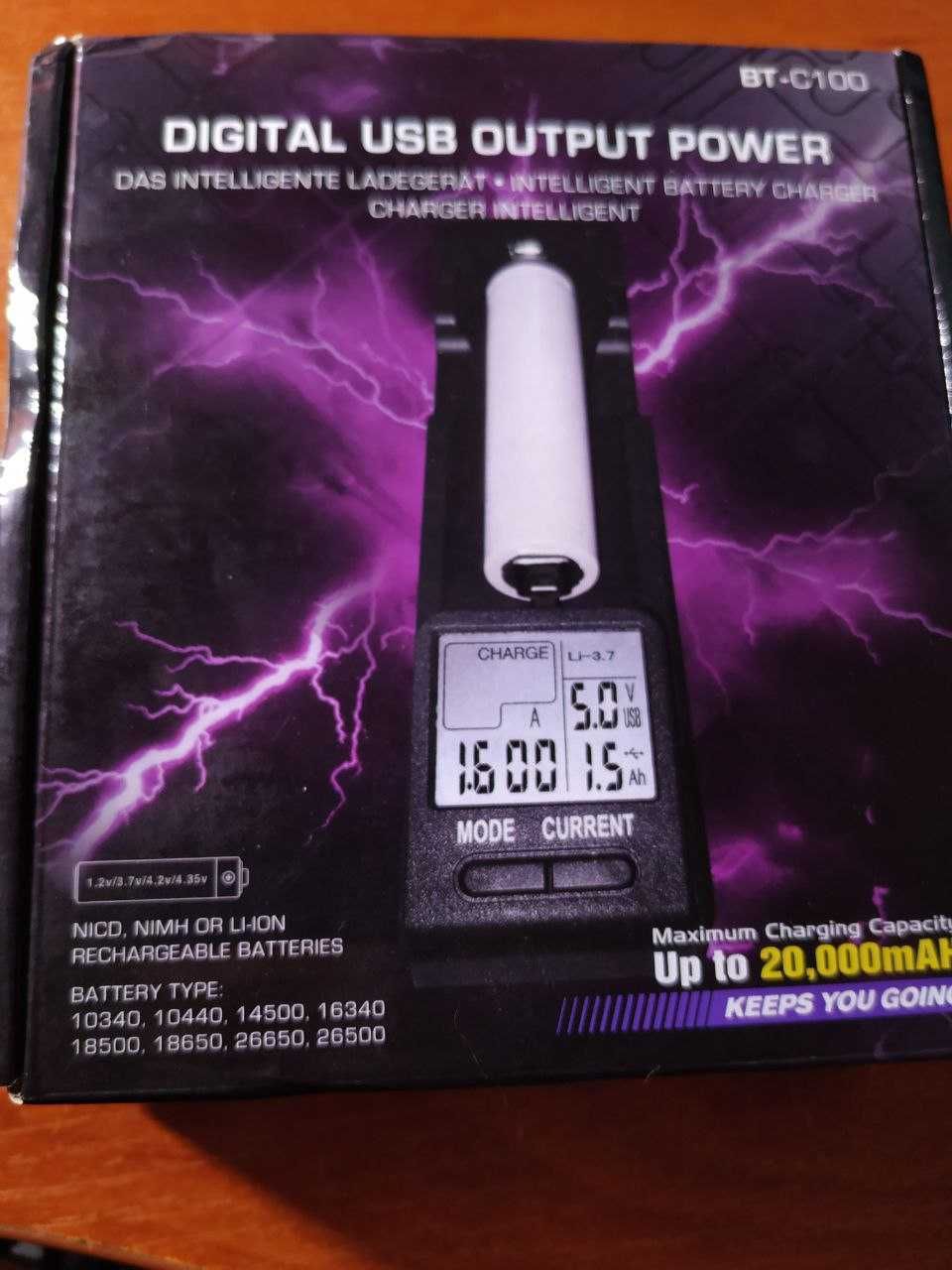 Зарядное устройство Opus BT C100 для Ni-Cd, Ni-Mh, Li-Ion и LiFePO4