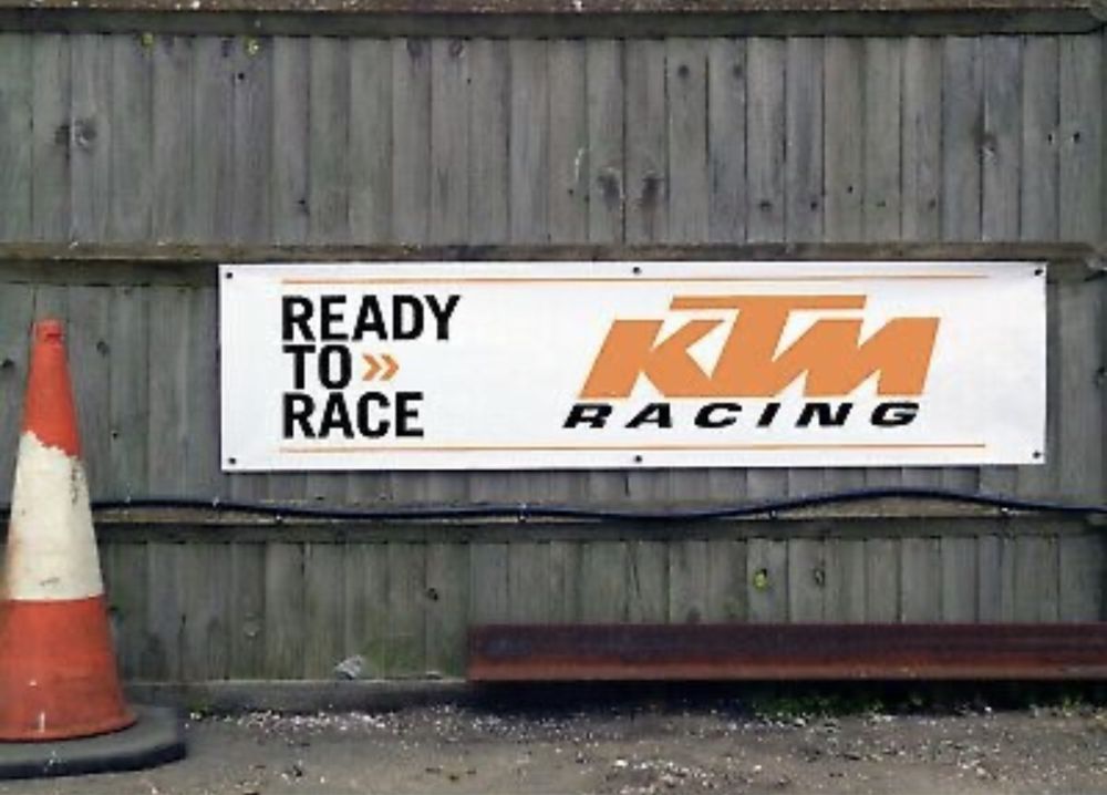 Baner plandeka KTM Racing 150x60 Ready to race