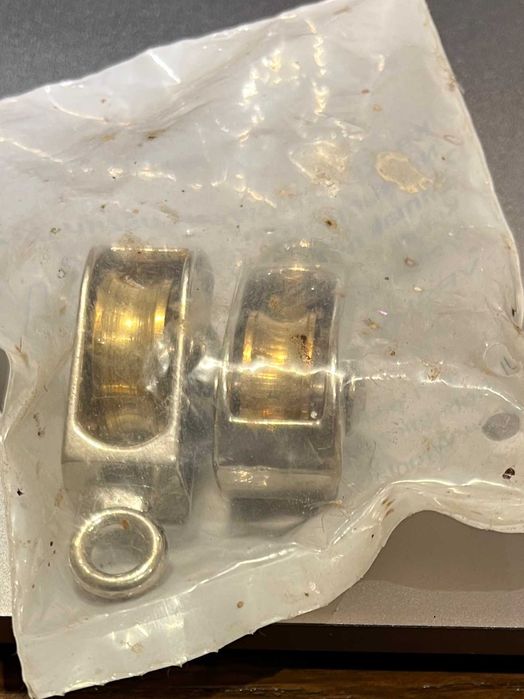 Bloczek, krążek linowy na uszku nieruchomym fi 17,5