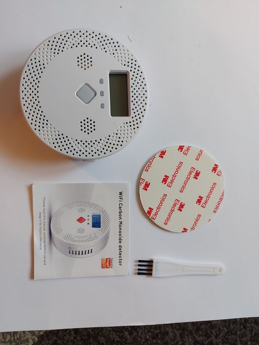 NOWY Czujnik tlenku węgla czadu Czujnik WIFI smart Tuya detektor