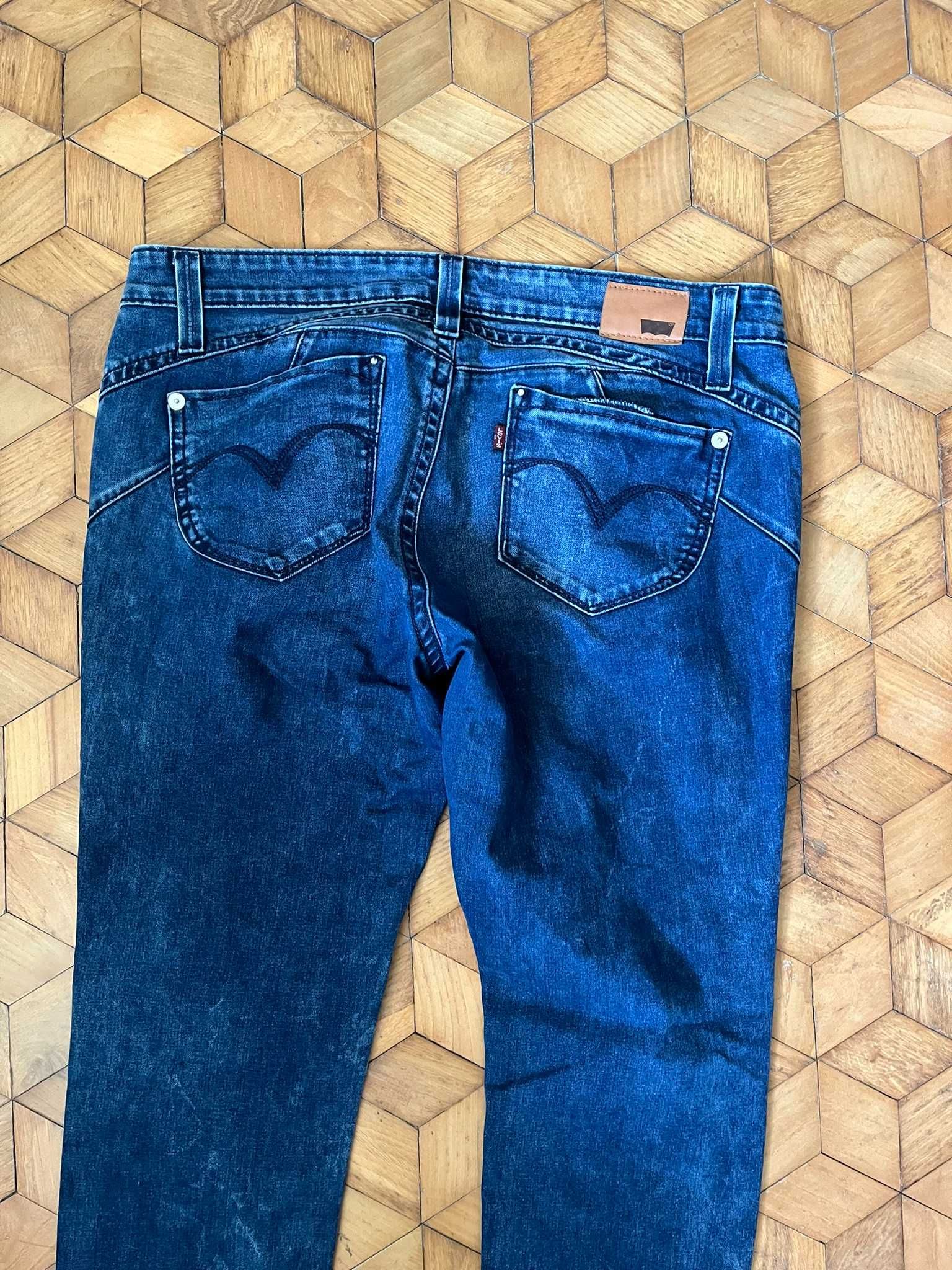 Spodnie jeans damskie Demi Curve W32/L34 proste skinny