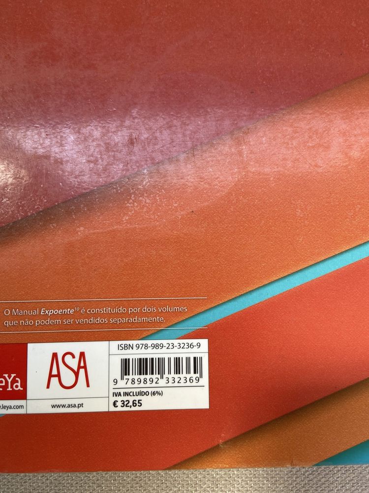 Manual ( vol1 e 2 ) e caderno de atividafes de Matematica A  Expoente