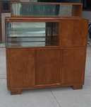 Piekny Solidny Kredens Pokojowy Art Deco Vintage Witryna