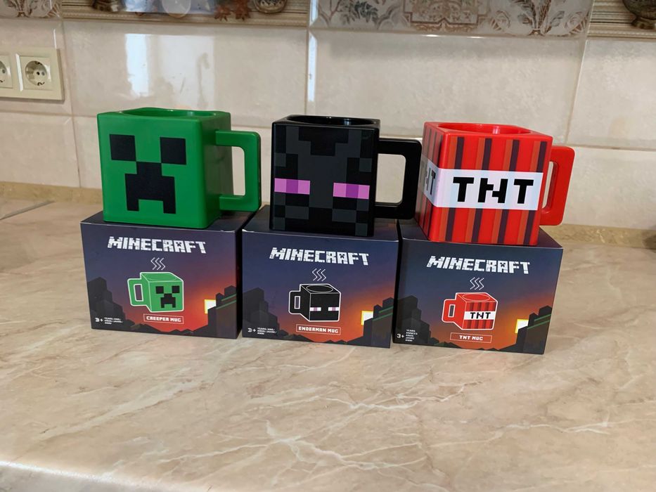 Кружка чашка из игры майнкрафт MOJANG minecraft