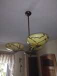 Lampa sufitowa lata 30ste 3klosze