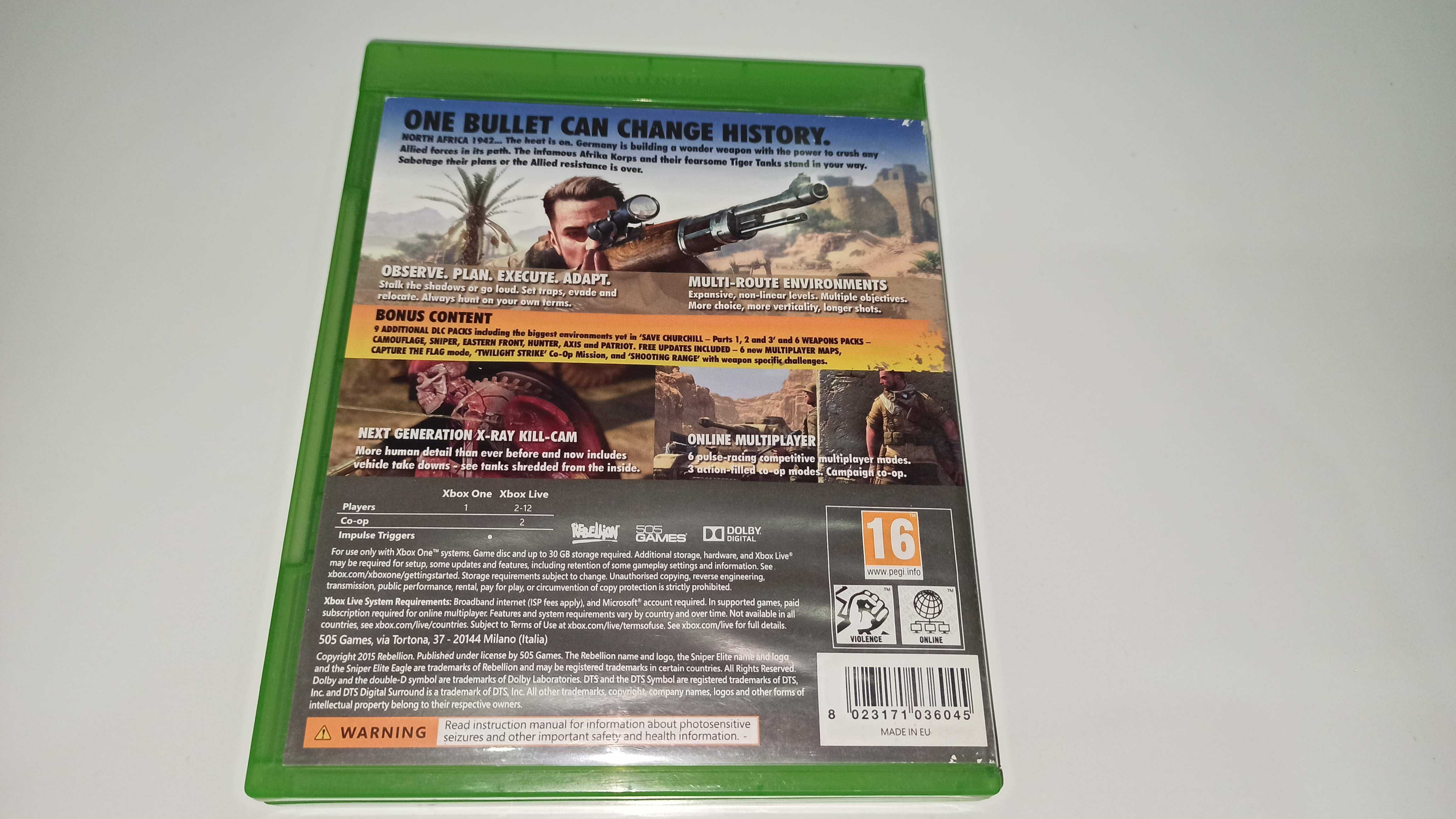 xbox one SNIPER ELITE 3 Ultimate Edition PL po polsku +DLC dodatki v1